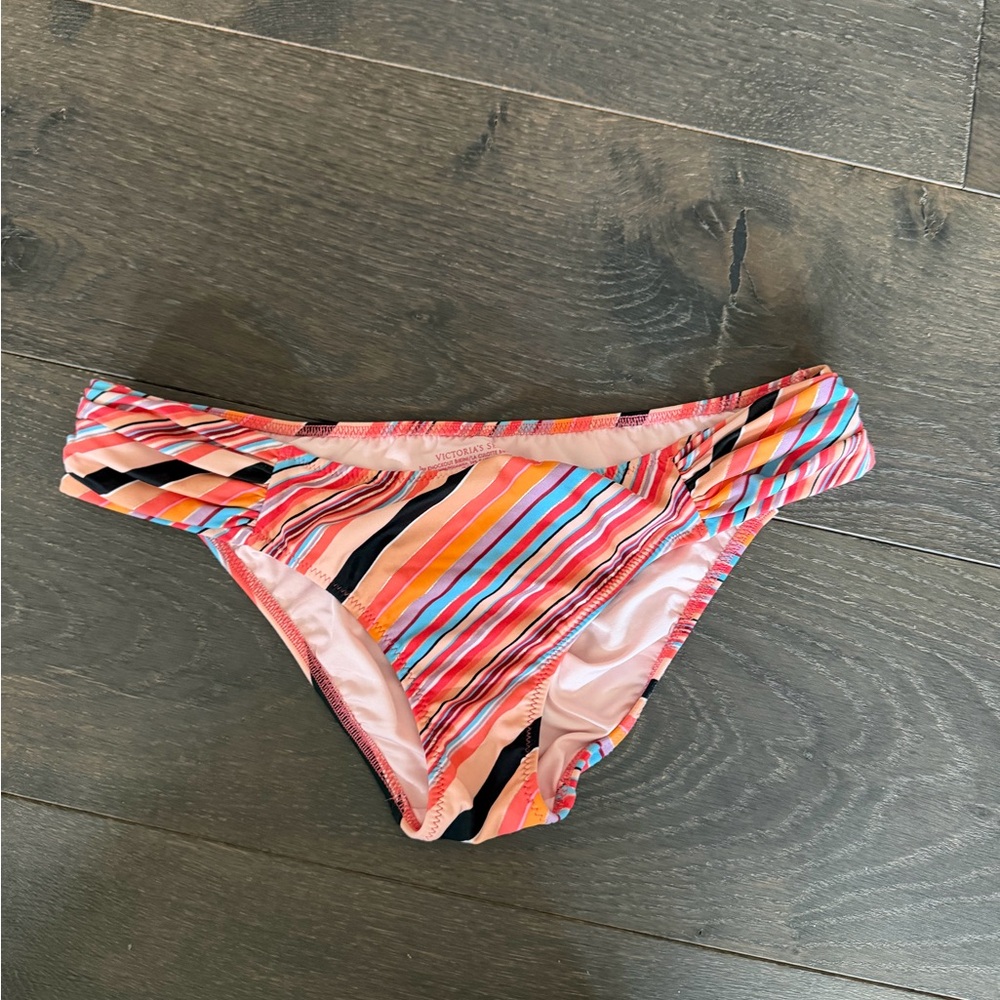 Victoria's Secret Multicolor Striped Bikini Bottom
